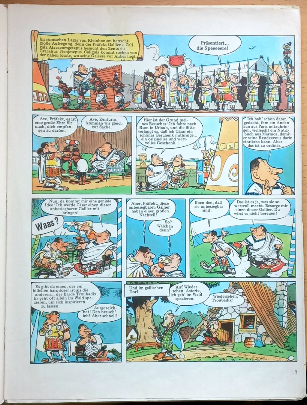 Comics: Comic - Asterix III - als Gladiator - gebunden – Gebraucht aus Niederuzwil von lubimaja 1