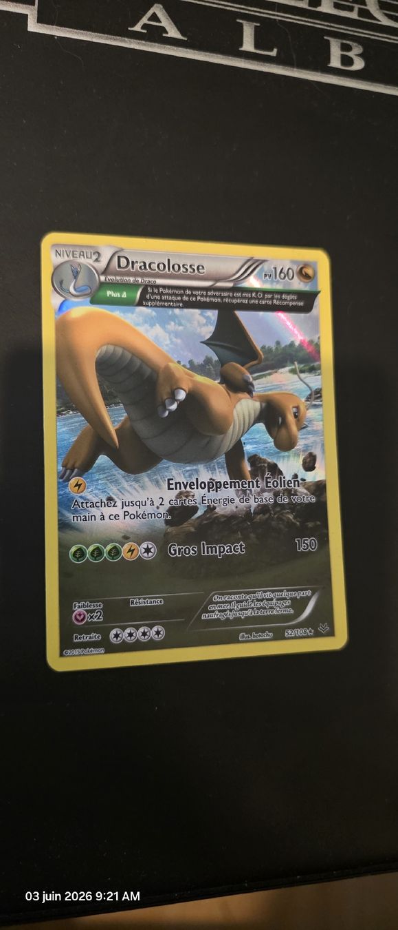 Pokémon Carte collezionabili: Pokemon dracolosse Reverse 52/108 – Usato da Avully venduto da ber_5ryd