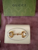porte carte et monnaie GUCCI en cuir couleur crème
