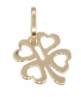 Kleeblatt aus 585 Gold 14 Karat 9 mm Breite