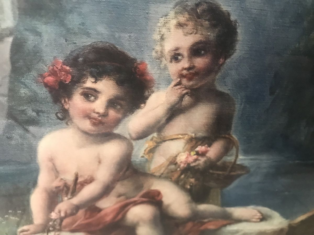Dipinti: Quadro putti che giocano – Usato da novaggio venduto da cam_5stl 2