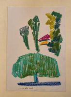 Walter Ropélé 1934 Orig. Oelkreide/Papier handsig. 21cmx15cm
