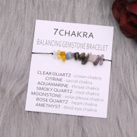 Armband mit 7 Kristallen (7 Chakren)