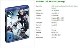 Resident Evil: Afterlife [Blu-ray]