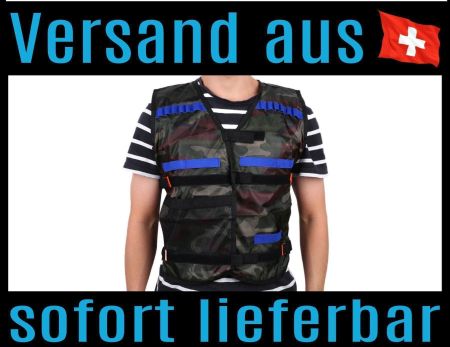 Weste Nerf Kompatibel Veste CAMOUFLAGE Darts Militär Waffe