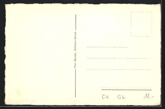 Cartes postales: Glarus, Hotel Glarnerhof mit Volksgarten – D'occasion à Berlin par bartko-reher 1