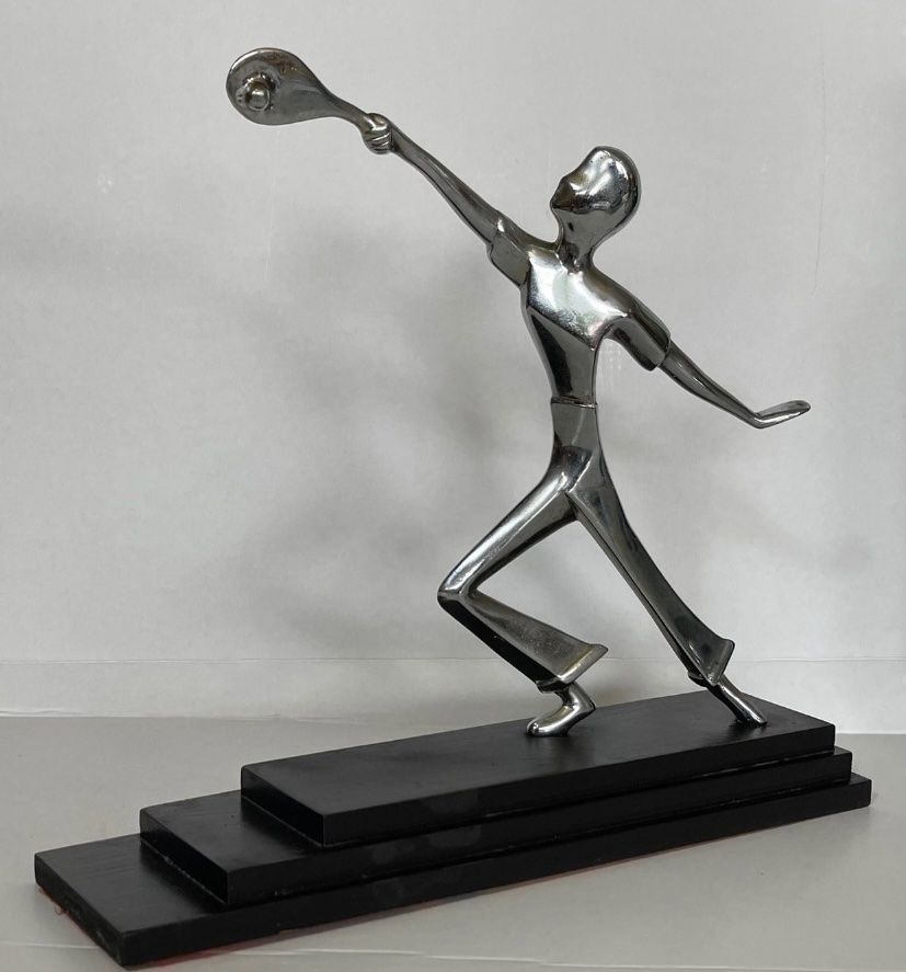 Sculture & Statue: Metall Skulptur Tennis – Usato da Olten venduto da sportwelt