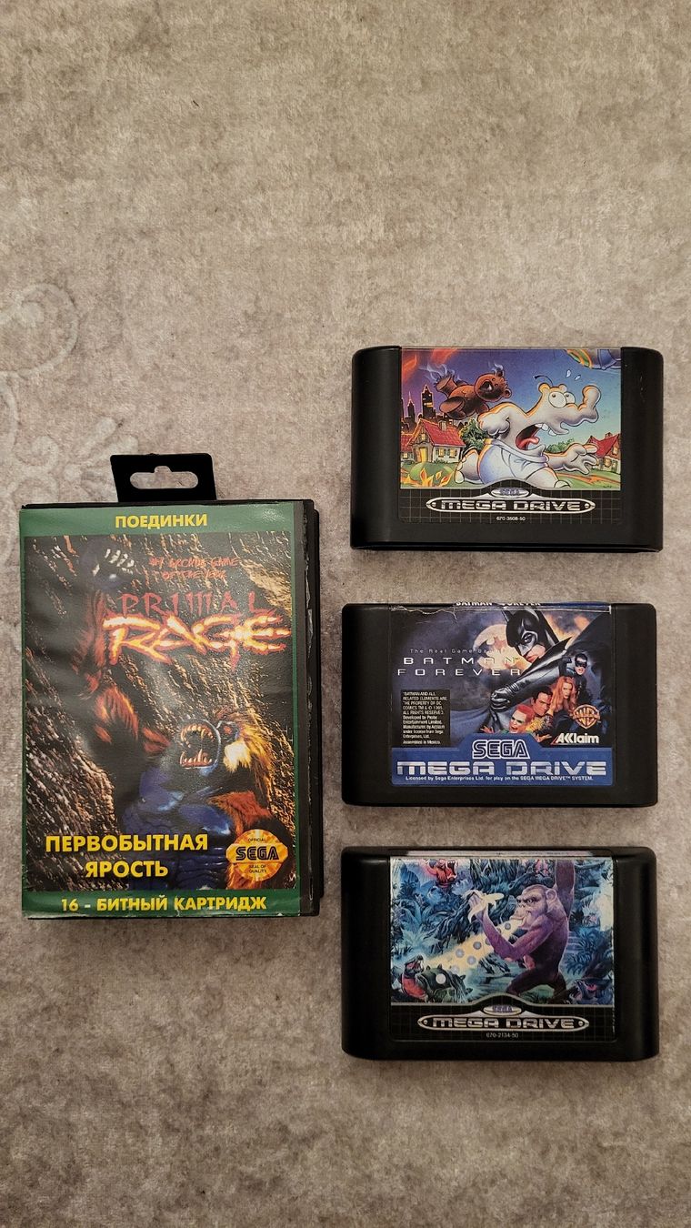Sega Spiele: Sega Mega Drive Spiele Sammlung 4x Top. – Gebraucht aus Biel/Bienne von Retrohr