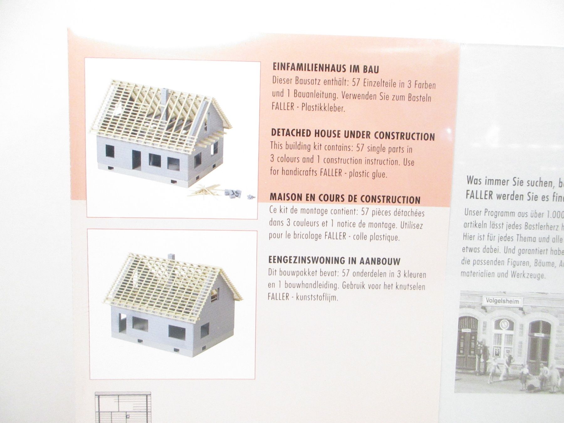 Faller Modellini di ferrovie: Faller H0 130303 Einfamilienhaus im Bau – Nuovo e nell'imballaggio originale da Olten venduto da Heinrich875 4