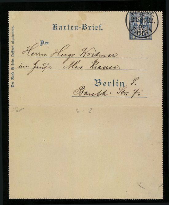 Cartoline postali: Klapp-AK Berlin, Karten-Brief, Private S – Usato da Berlin venduto da bartko-reher