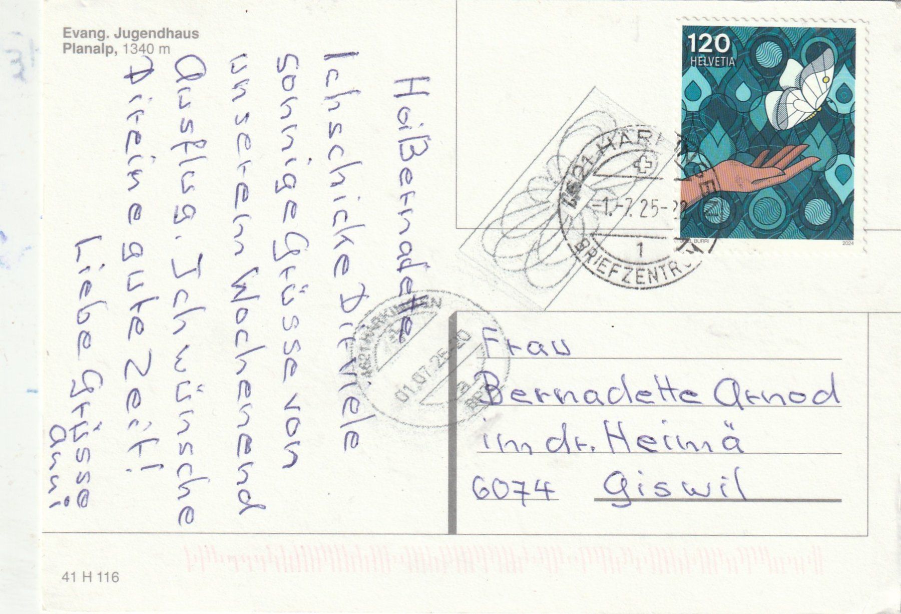 Cartes postales: Jugendhaus Planalp – D'occasion à Lumbrein par made02 1