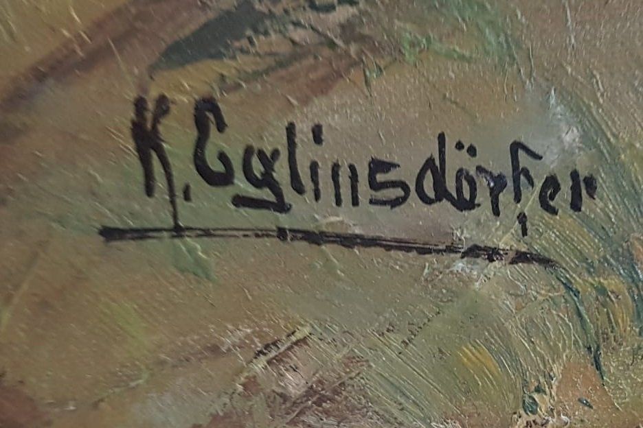 Gemälde: Schönes Gemälde Karl Eglinsdörfer 1923 - 2006 Basel – Gebraucht aus Flums von Flumsantik 1