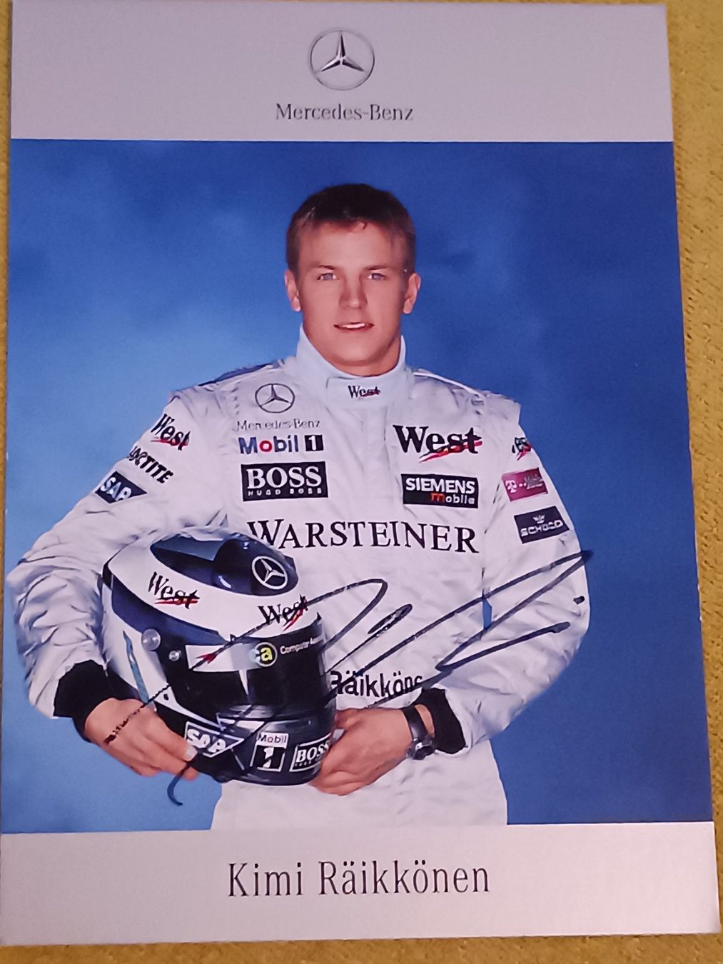 Autografi: Kimi Räikkönen - 2002 – Usato da Menziken venduto da Artographs
