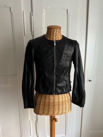 AMISU - Lederjacke schwarz 34