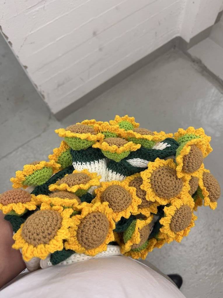 Decken: Sonnenblumen-Bouquet-Decke – Gebraucht aus Zürich von giacomowho 1