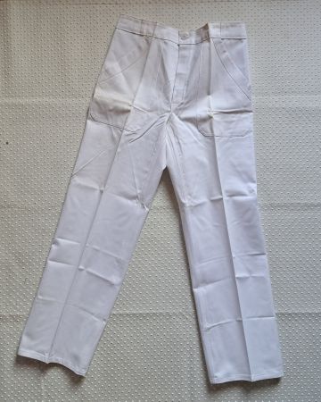 Weisse Arbeitshose Malerhose Fischer Pêcheur Gr. 50