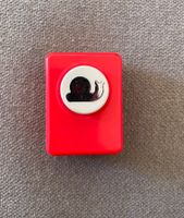 Ministanzer/ Motivlocher Schnecke, rot, top Zustand