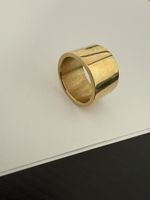 Siber Ring 800 Vergoldet