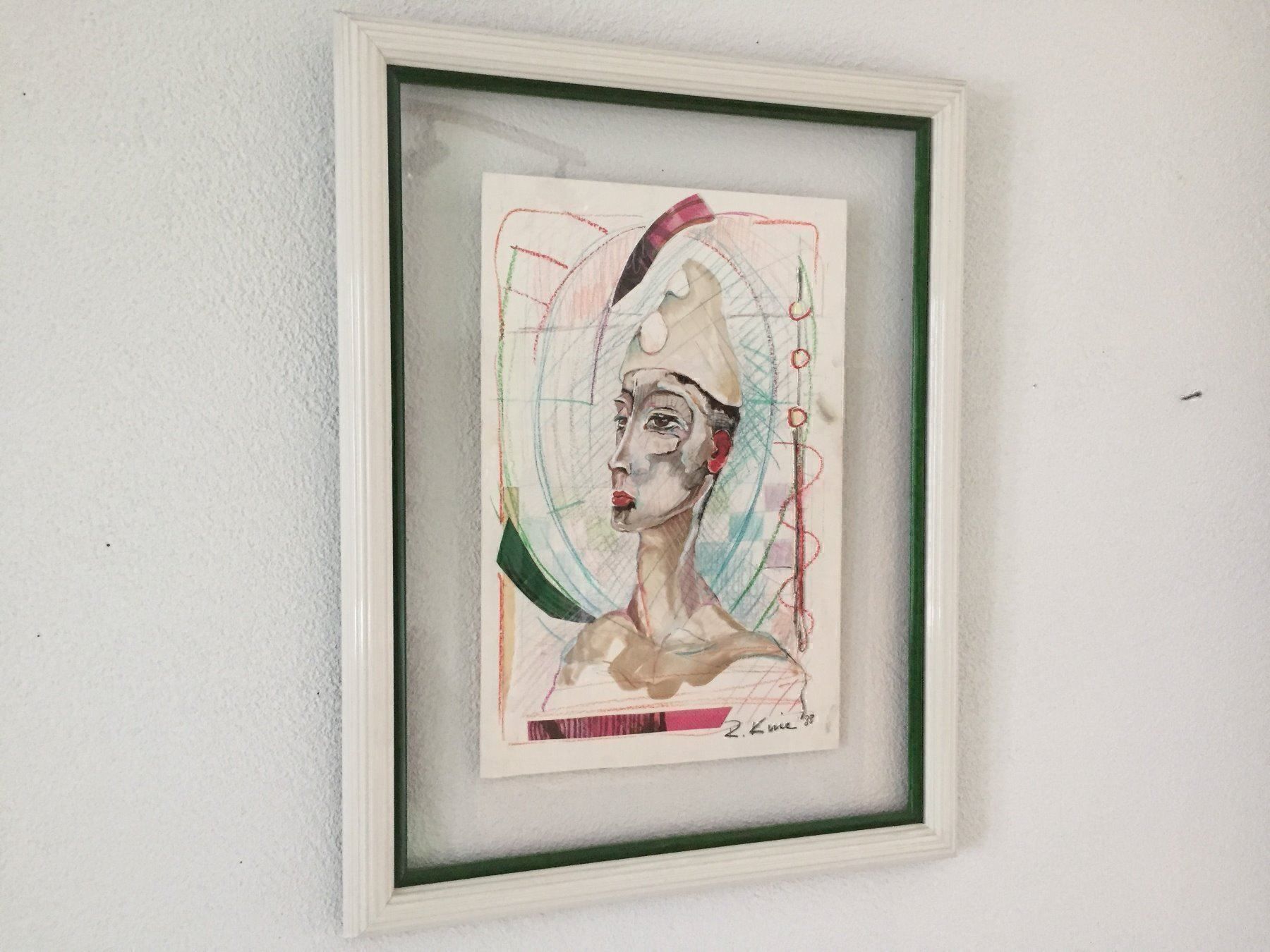 Gemälde: Rolf Knie, Original "Weissclown Celito" – Gebraucht aus Einsiedeln von artgallery59 1