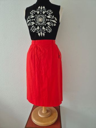 ROCK JUPE ROT S 36 BLEISTIFTROCK BELMAR ITALY, TOP ZU SHIRT