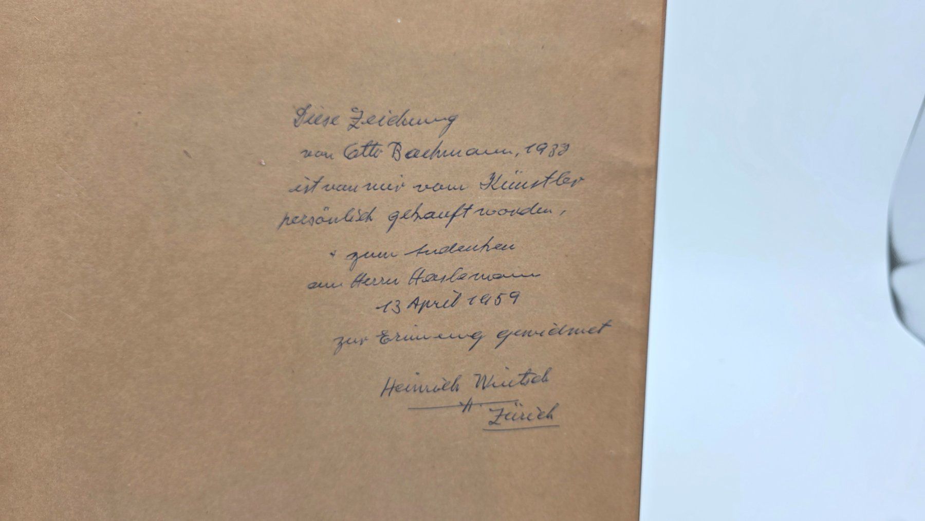 Dipinti: Bleistiftzeichnung Otto Bachmann - 08/53 – Usato da Au ZH venduto da BrockiAu 4