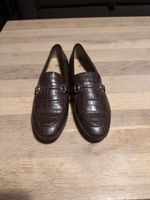 Braune H&M Loafers in Kroko-Optik, Grösse 38, Top Herbst!
