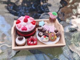 Handmade Dessert Tablett, Setzkasten, Verkaufsladen