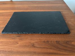 Vorspeise Schiefer Platte Schwarz