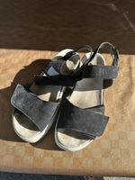 Sandalen Semler schwarz mit Klettverschluss guter Zustand