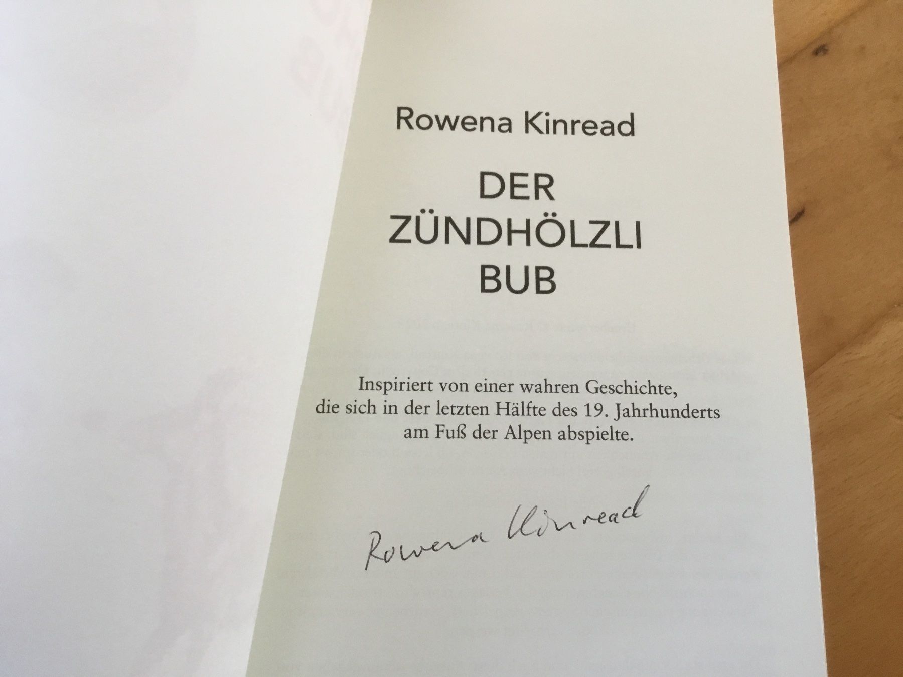 Bücher: Rowena Kinread - Der Zündhölzli Bub – Gebraucht aus Kerzers von Georges3210 4