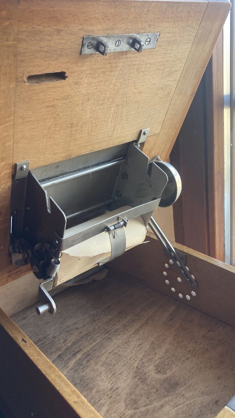 Registratore di cassa: caisse ancienne bois Kasse antik déco – Usato da St-Cierges venduto da LeRegain 5