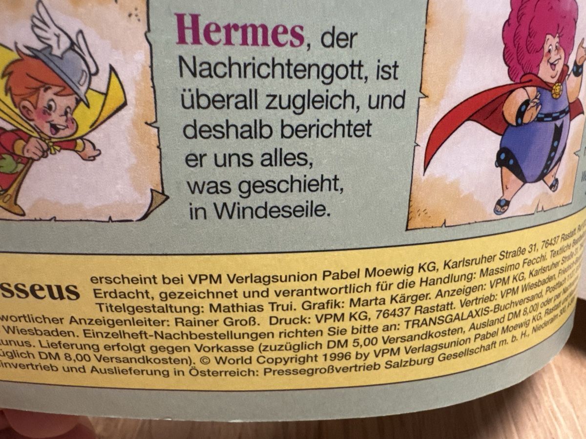 Fumetti: Odysseus Comic 1-3 Rarität! – Usato da Kestenholz venduto da smsale23 2