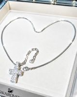 SCHNÄPPCHEN – SWAROVSKI KRISTALL KREUZ HALSKETTE – ORIGINAL