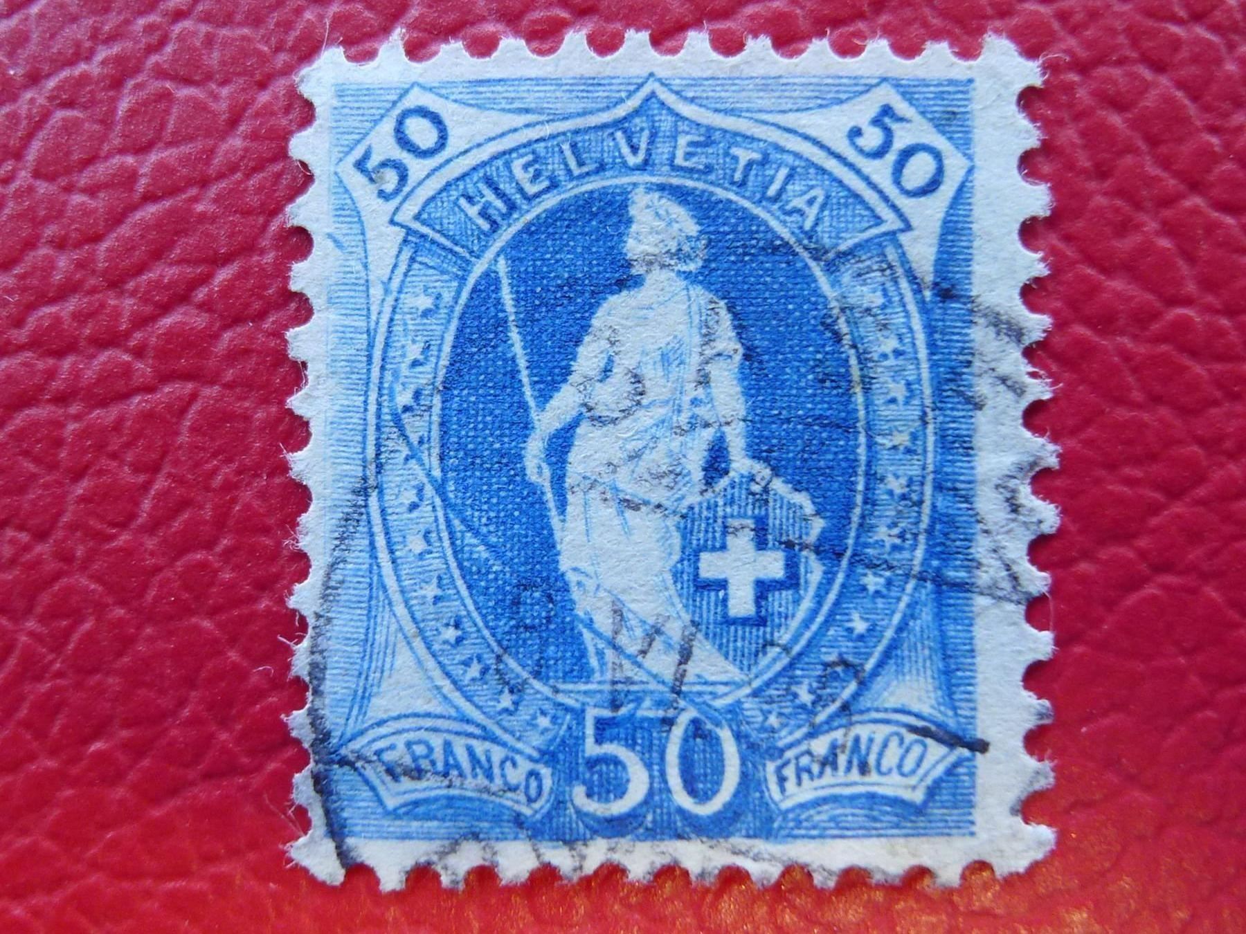 Tutti i francobolli: Stehende Helvetia: 70D 2.27/I "STRICH DURCHS BILD" – Usato da Sursee venduto da Luzernerraute