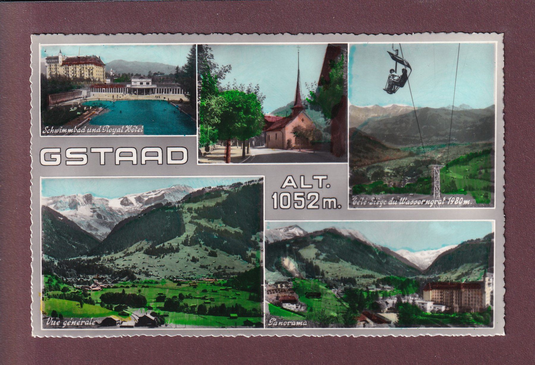 Ansichtskarten: GSTAAD - 5 Bilder – Gebraucht aus Pully von nicecards