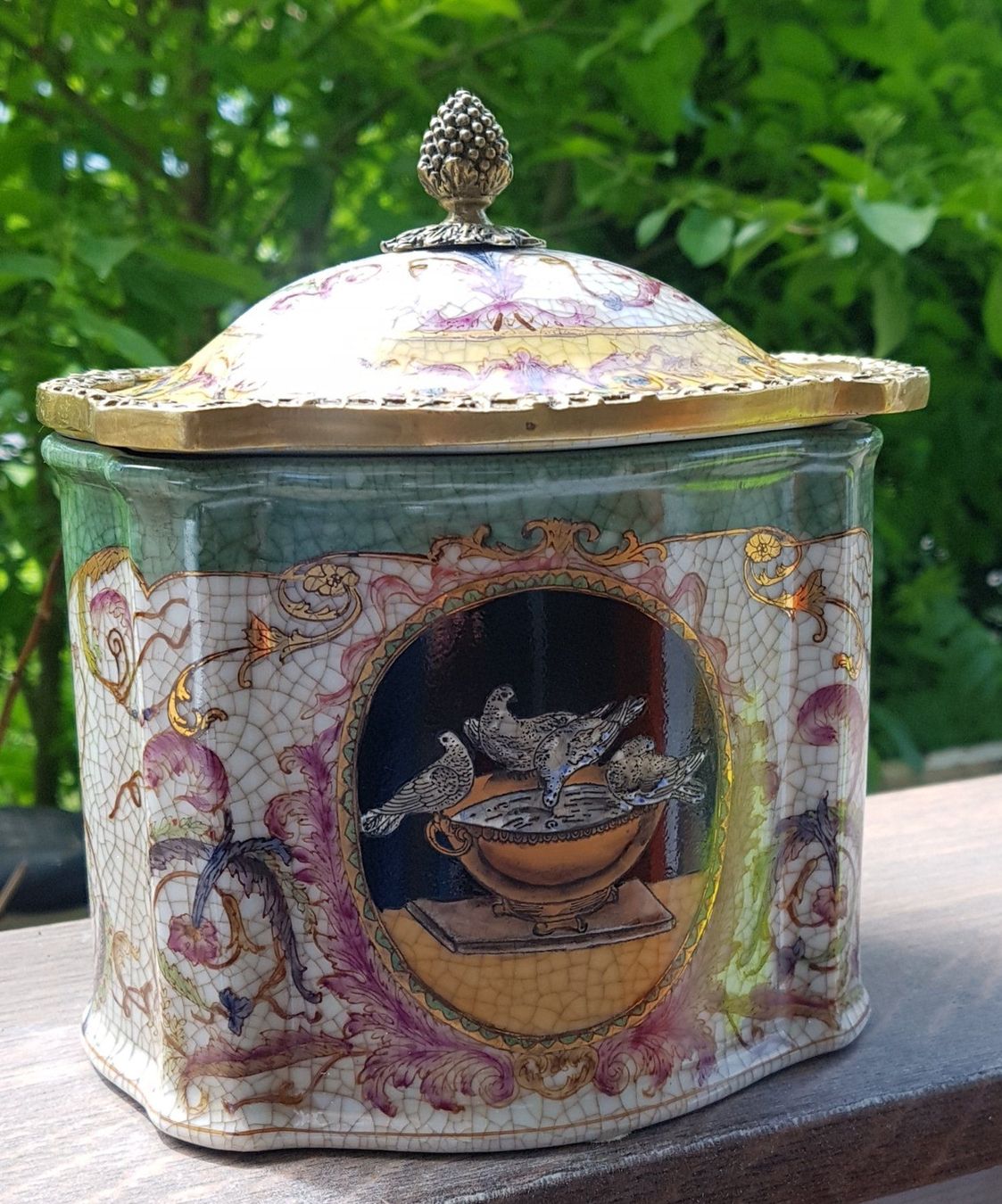 Barattoli: Boîte céramique et bronze doré 1895 – Usato da Villars-sur-Glâne venduto da rifzari