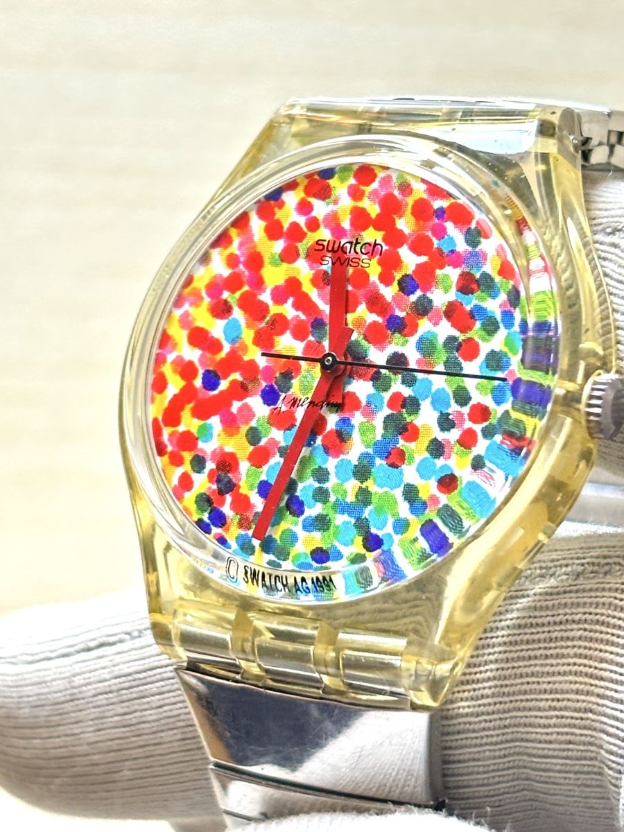 Swatch Orologi: Swatch Uhr bunte Punkte – Usato da Grenchen venduto da chththl 3