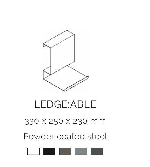 Scaffali: Ledge:able Wandregal schwarz von Anne Linde – Nuovo (secondo la descrizione) da Stäfa venduto da tigeratti 4