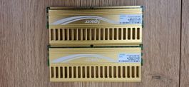 Goldenes 2x2 GB DDR2 Dimm 8500U Set, 1066 MTS