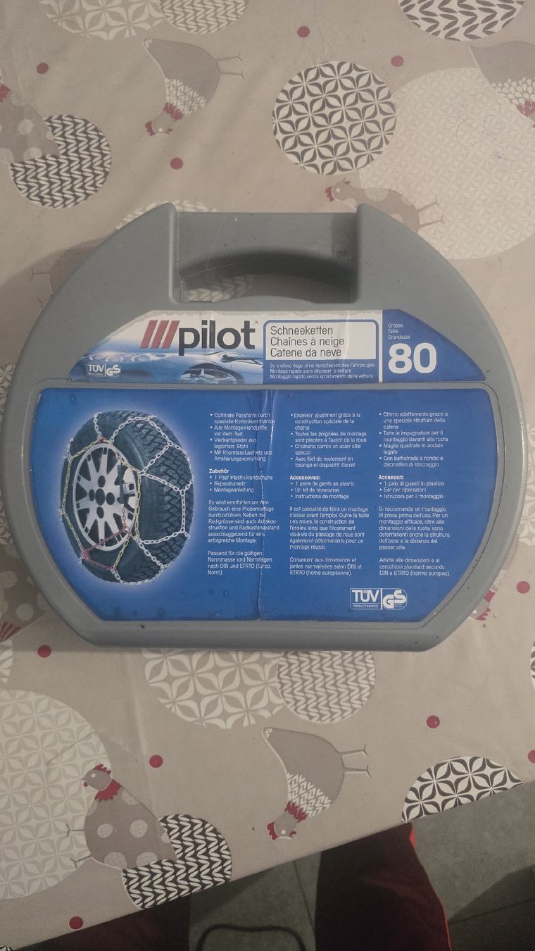 Schneeketten: Snow chains Pilot size 80 in original plastic case – Neu (gemäss Beschreibung) aus Pully von car_72x7