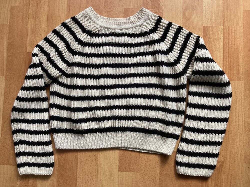 Gemütlicher ZARA Damenpullover, gestreift, Grösse S (Gebraucht) in