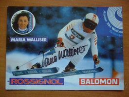 MARIA WALLISER (CH) AUTOGRAMMKARTE TOP