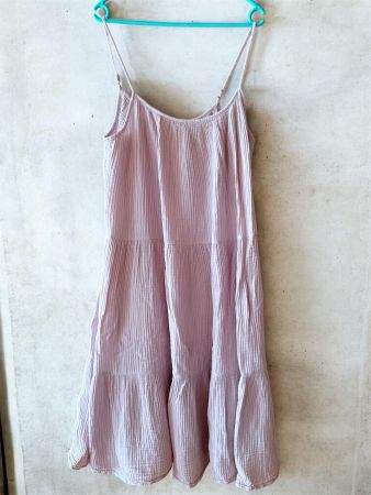 Kleid Trägerkleid Lila Grösse M - Baumwolle Muselin