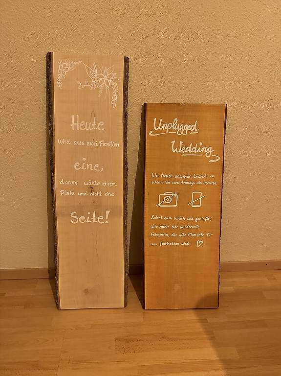 Tutte le decorazioni: Rustikale Hochzeitsschilder mit Tafelfarbe – Usato da Siebnen venduto da jen_jvz7