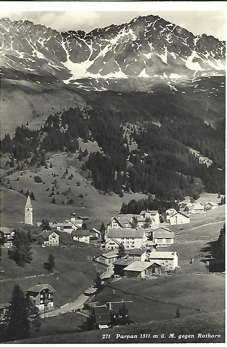 Cartoline postali: Parpan GR. Dorfansicht – Usato da Wetzikon ZH venduto da Brulu100