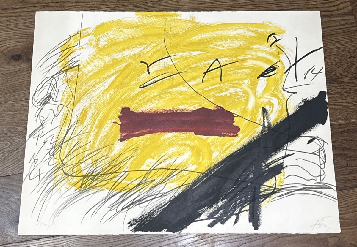 Grafiken & Lithographien: Antoni Tàpies Lithograph hand signed – Neu (gemäss Beschreibung) aus Zürich von Vera_Ma