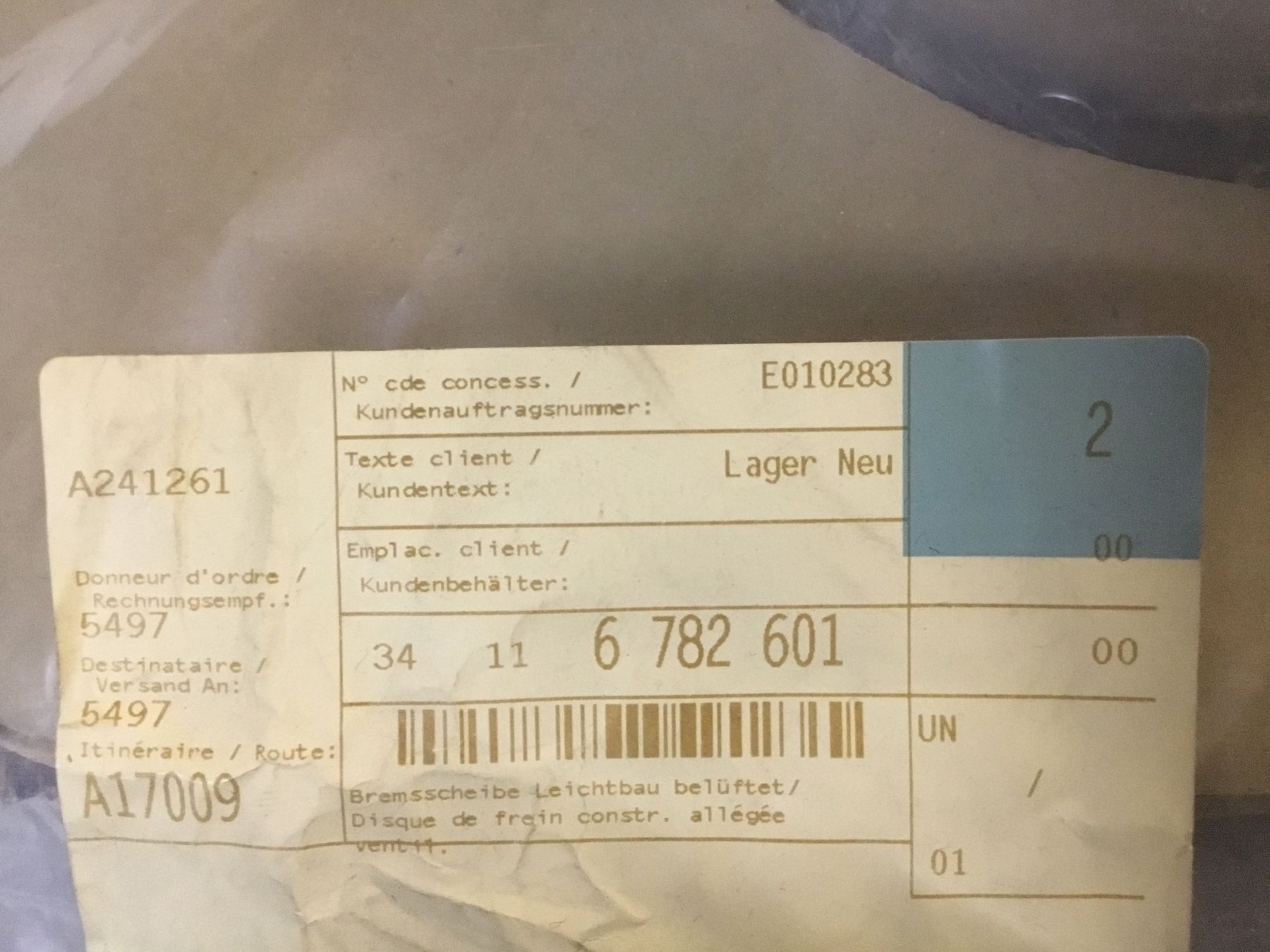BMW Tutti pezzi di ricambio auto: BMW Z4 E89 sDrive Bremsscheibe Leichtbau – Nuovo (secondo la descrizione) da Matzendorf venduto da Kai66 1