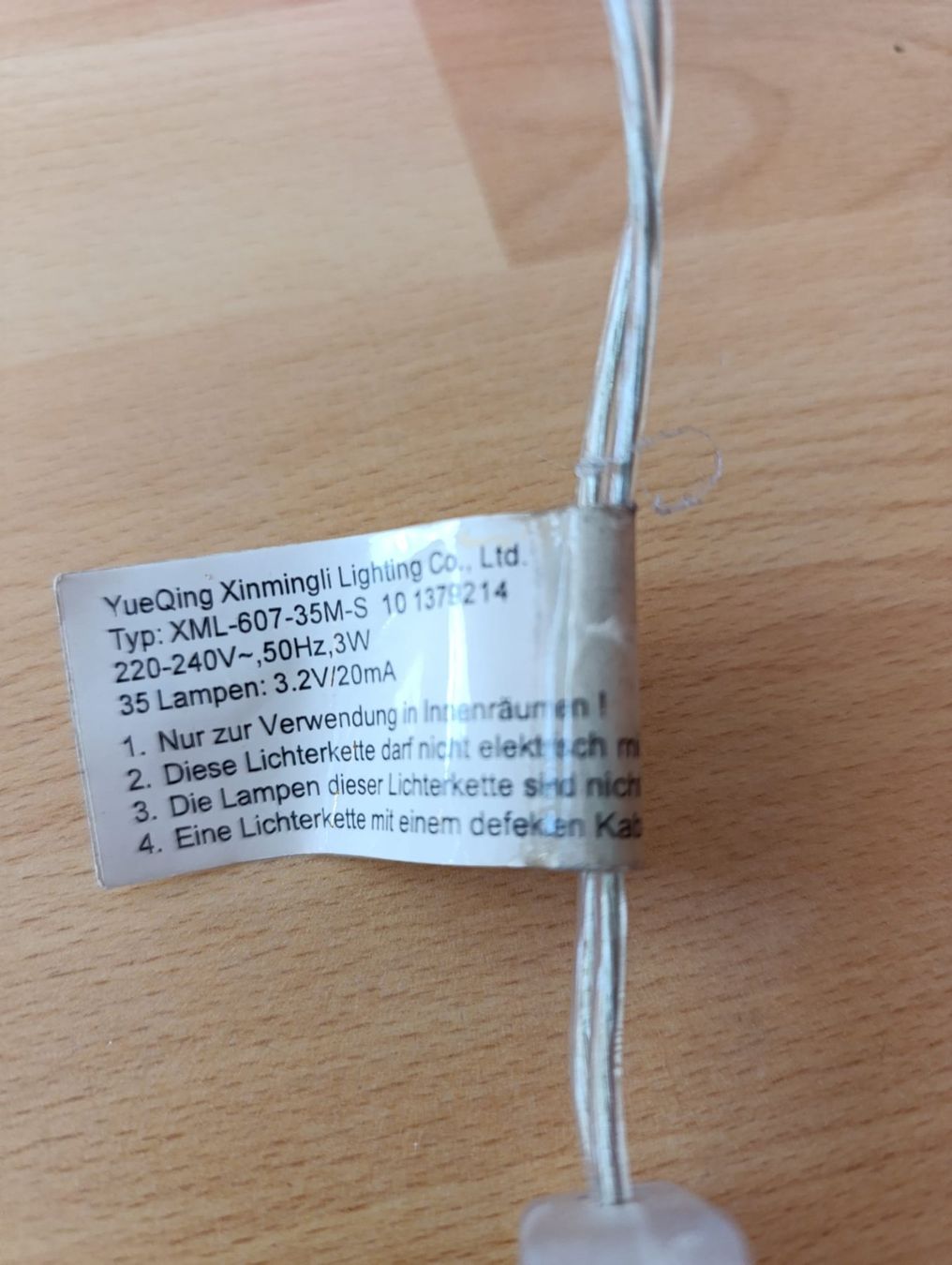 Lampade: handgemachte Drahtlampe mit Lichterkette – Usato da Wohlen venduto da saro08 3