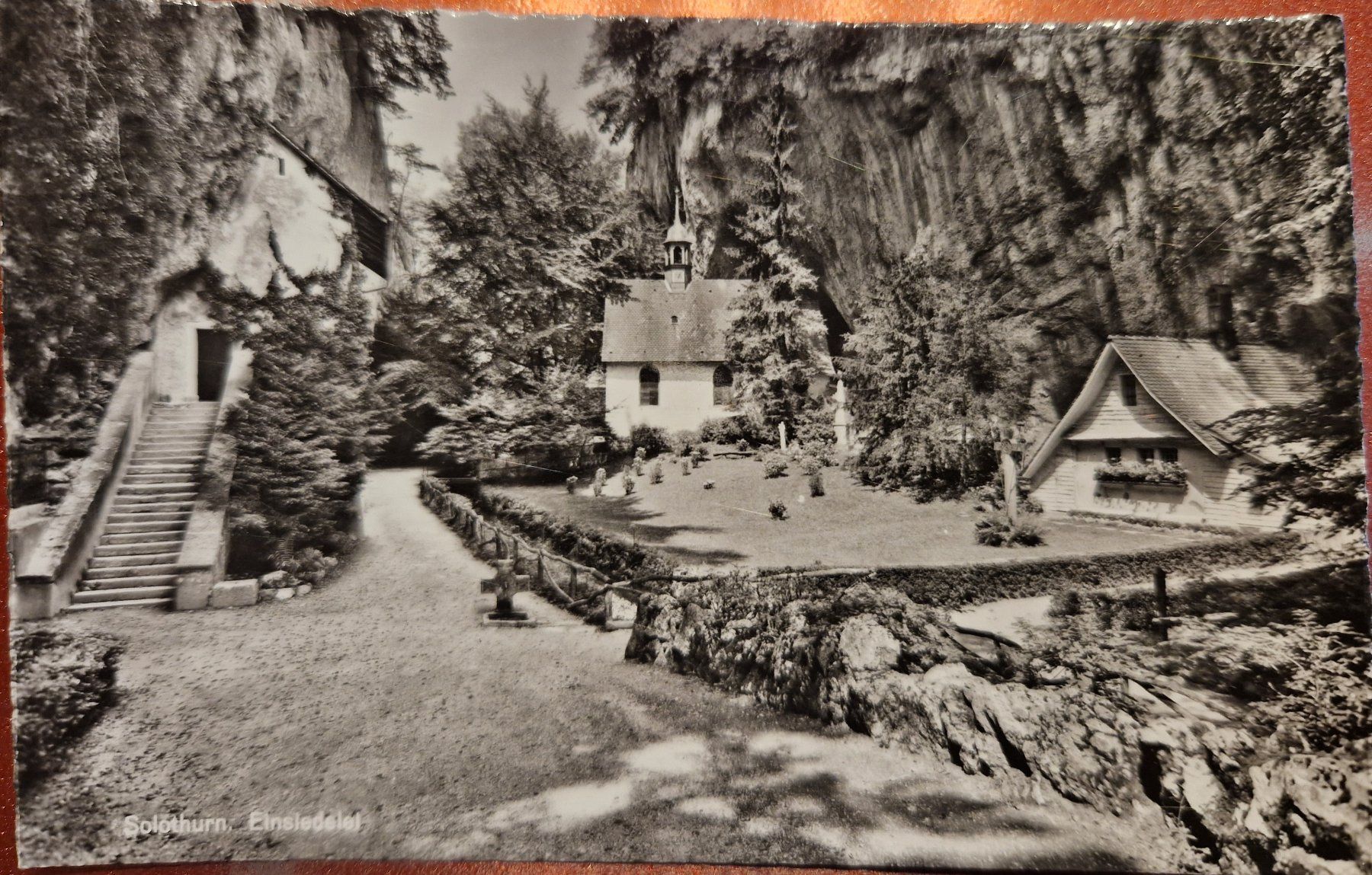 Cartoline postali: Solothurn . Einsiedelei 1963 – Usato da Melchnau venduto da Fishel