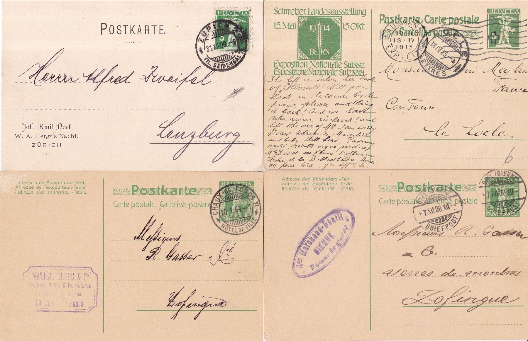 Alle Briefmarken: 40 Stk. Alte CH Postkarten, Karten – Gebraucht aus Münchwilen AG von Nesar 4